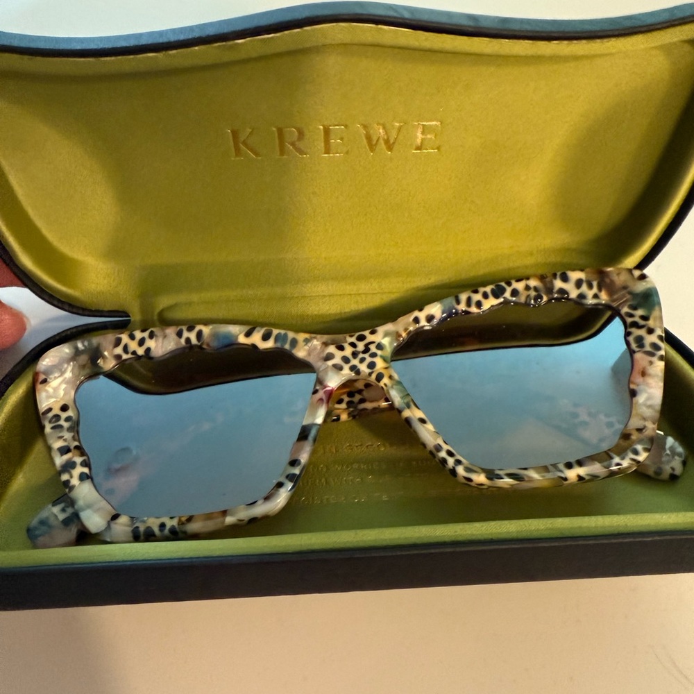 KREWE Leopard Print Sunglasses